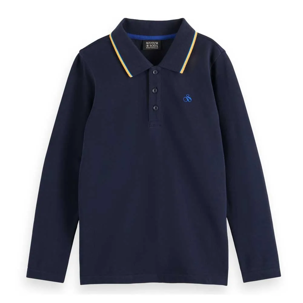 

Поло с длинным рукавом Scotch & Soda 177809, синий