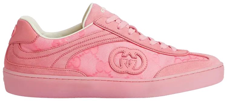 Кроссовки Gucci Wmns G74 'Interlocking G - Pink Suede', розовый