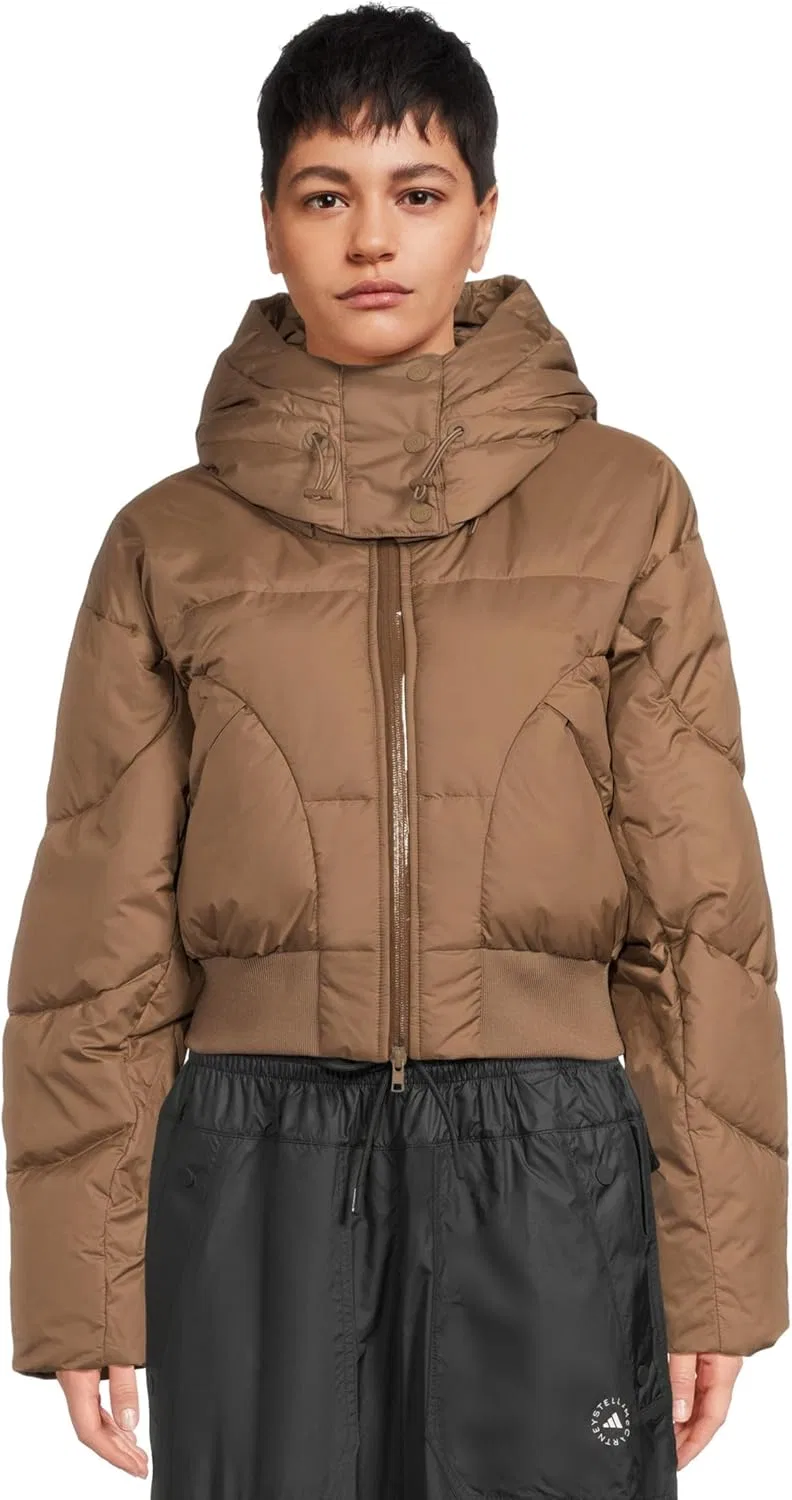 Куртка утепленная женская adidas, цвет Brown Moss