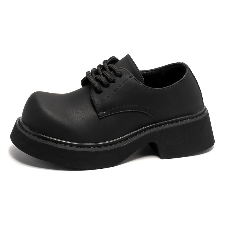 Туфли мужские Men"s Casual Men Mid-Top Weishibangwei, цвет Black Fleece-Lined — фото 2
