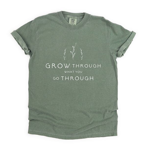 

Футболка с красителем для ткани Grow through what you go through Simply Sage Market, Moss, Зеленый, Футболка с красителем для ткани Grow through what you go through Simply Sage Market, Moss