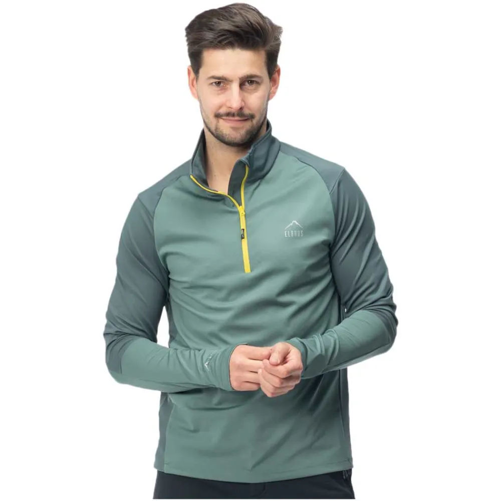 

Толстовка Elbrus Nior half zip, зеленый