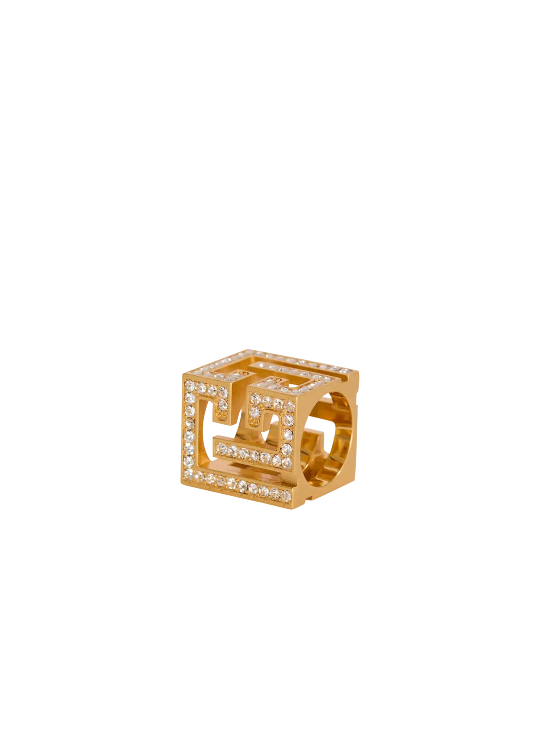 

Кольцо-куб PB 3D с стразами Balmain, серебро