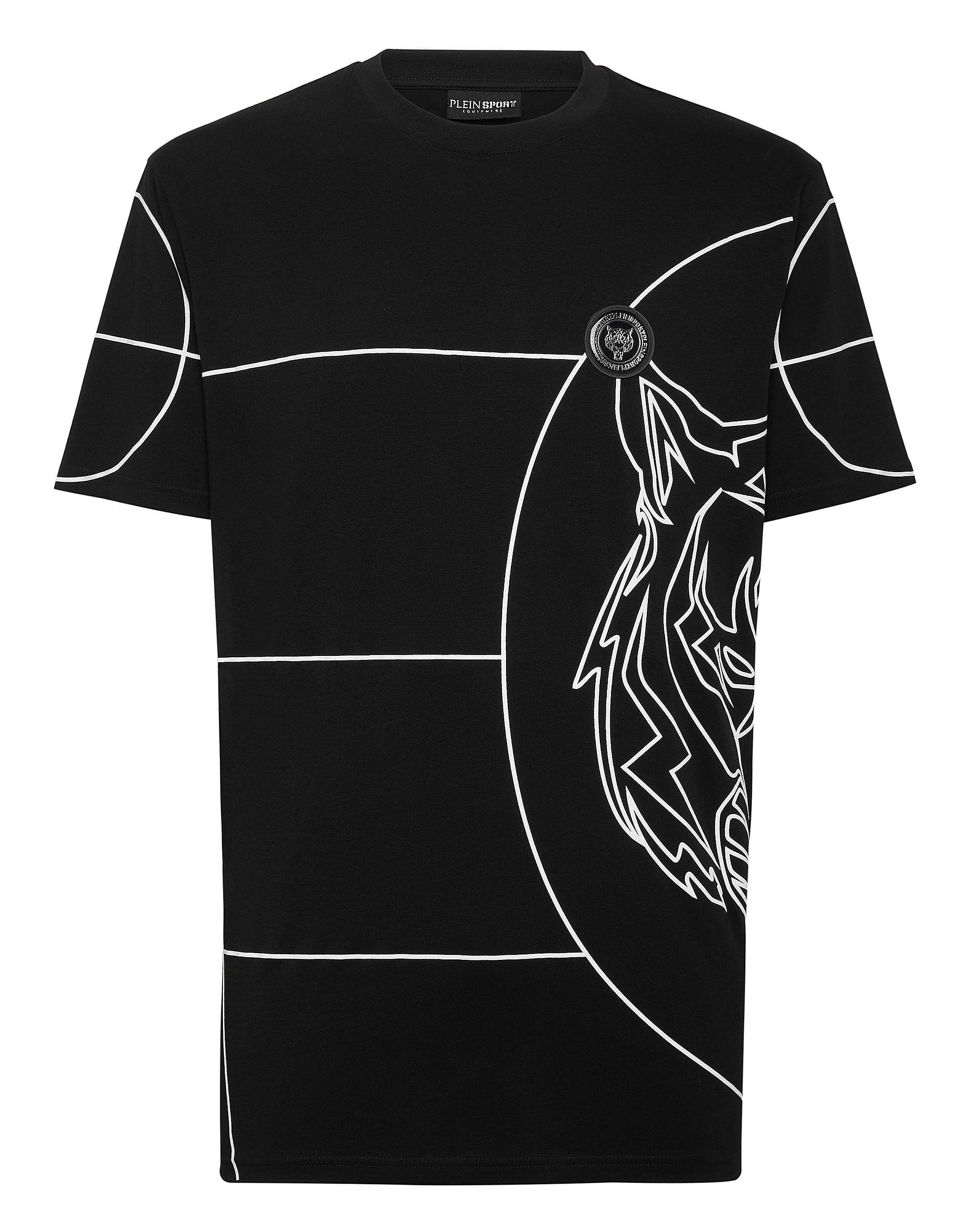 

Футболка с круглым вырезом SS Tiger PLEIN SPORT, черный/белый