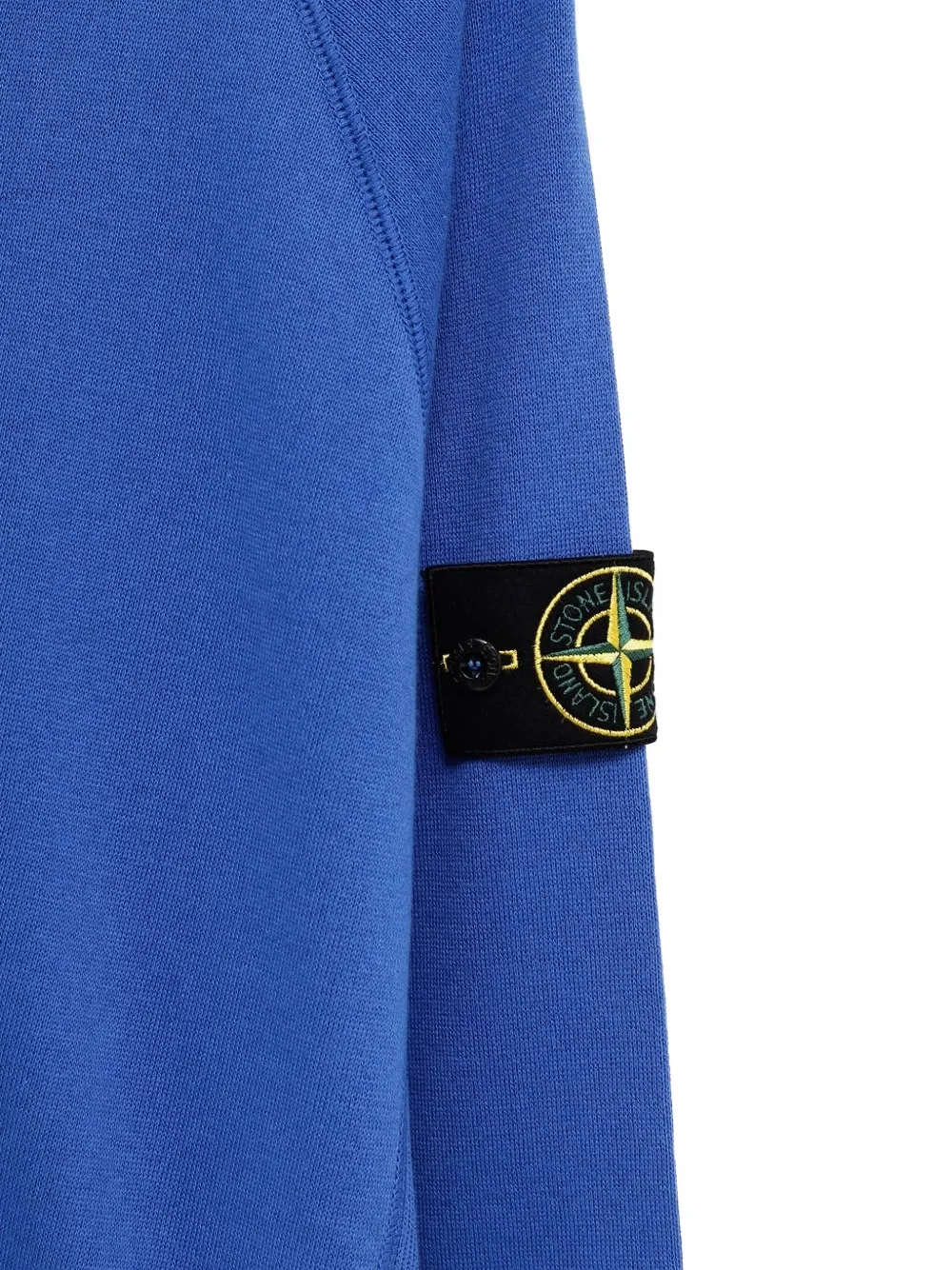 Свитшот с нашивкой и круглым вырезом Stone Island, синий — фото 3