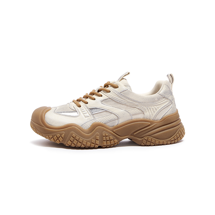 

CAMEL Женские противоскользящие и износостойкие низкие треккинговые туфли на платформе бежевые, цвет Beige