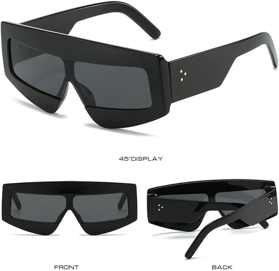 

Солнцезащитные очки Polygon для женщин в винтажном стиле, защита от УФ-излучения UV400; солнцезащитные очки для мужчин, цельные, с заклепками HDUBFY, Pink