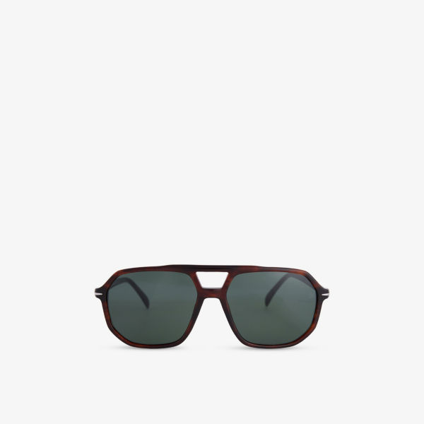 

Солнцезащитные очки Eyewear By David Beckham квадратные в оправе из ацетата, коричневый