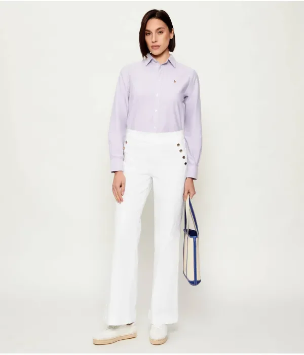 Рубашка classic fit Polo Ralph Lauren, лавандовый — фото 2