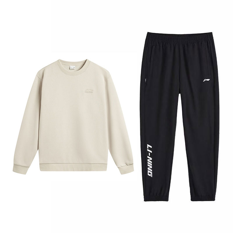 

Комплект из двух предметов: толстовка Li Ning (унисекс)., mica серый top+черный pants