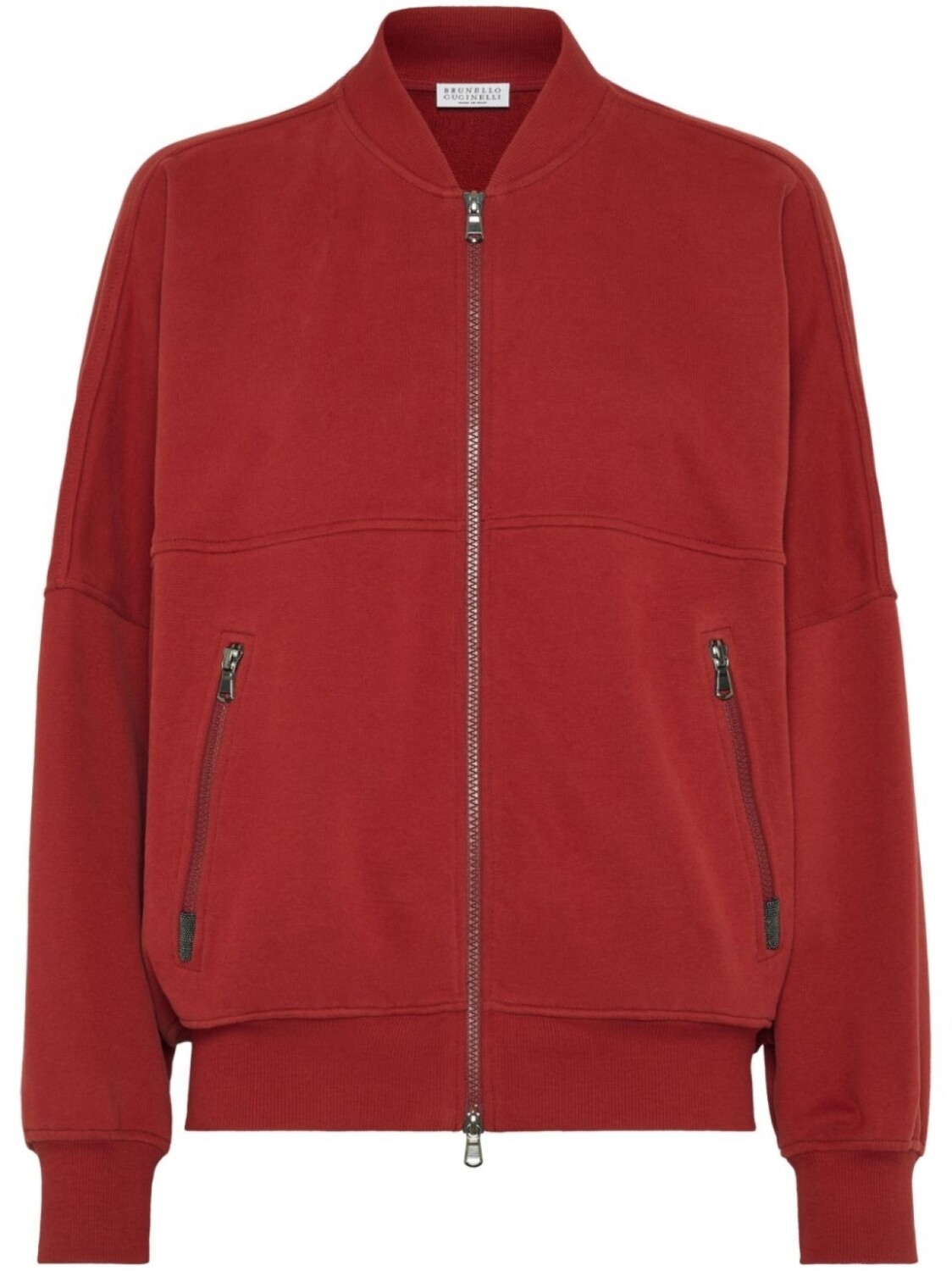 

Кардиган на молнии Brunello Cucinelli, красный
