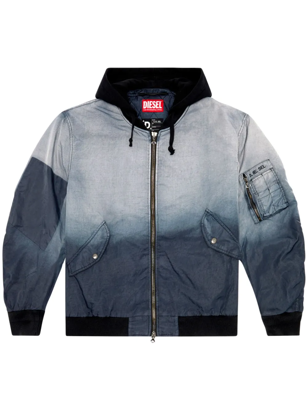 

Бомбер J-Common с капюшоном DIESEL, синий