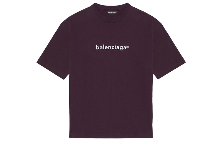 

Футболка мужская фиолетовая Balenciaga, темно-фиолетовый