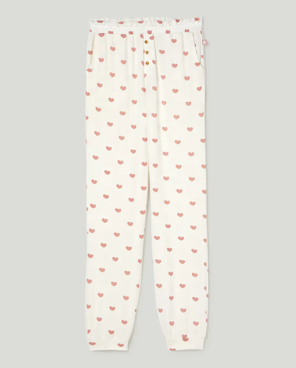 

Длинные вязаные штаны для девочки Cotton Juice, розовый