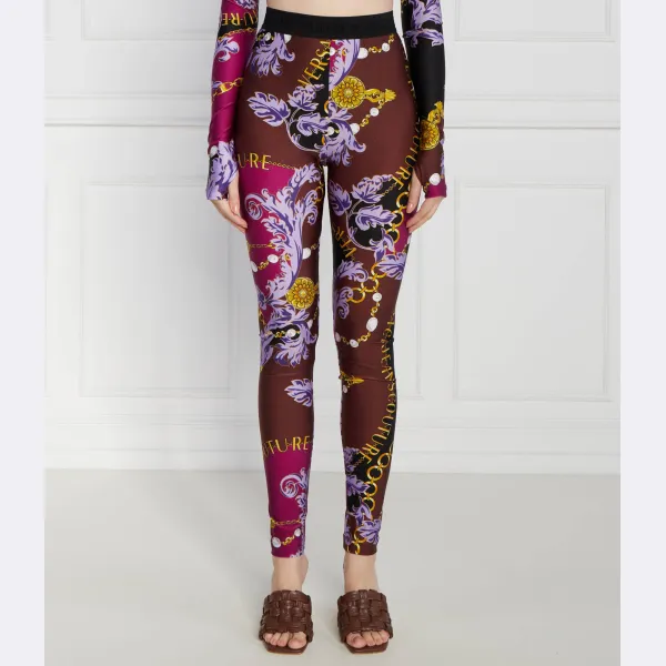 

Леггинсы узкого кроя Versace, фиолетовый