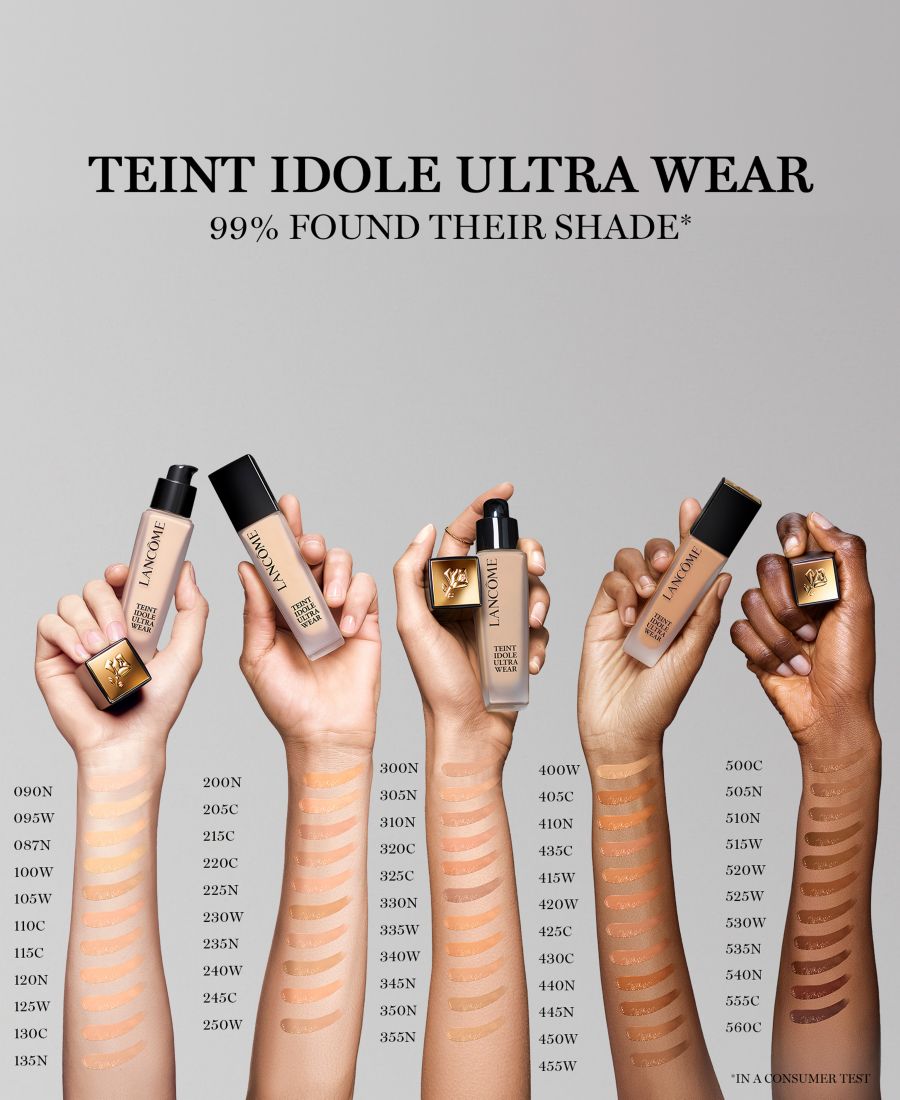 Тональный крем Teint Idole Ultra Wear Lancôme, цвет 455w - medium-deep skin with warm/golden undertones — фото 3