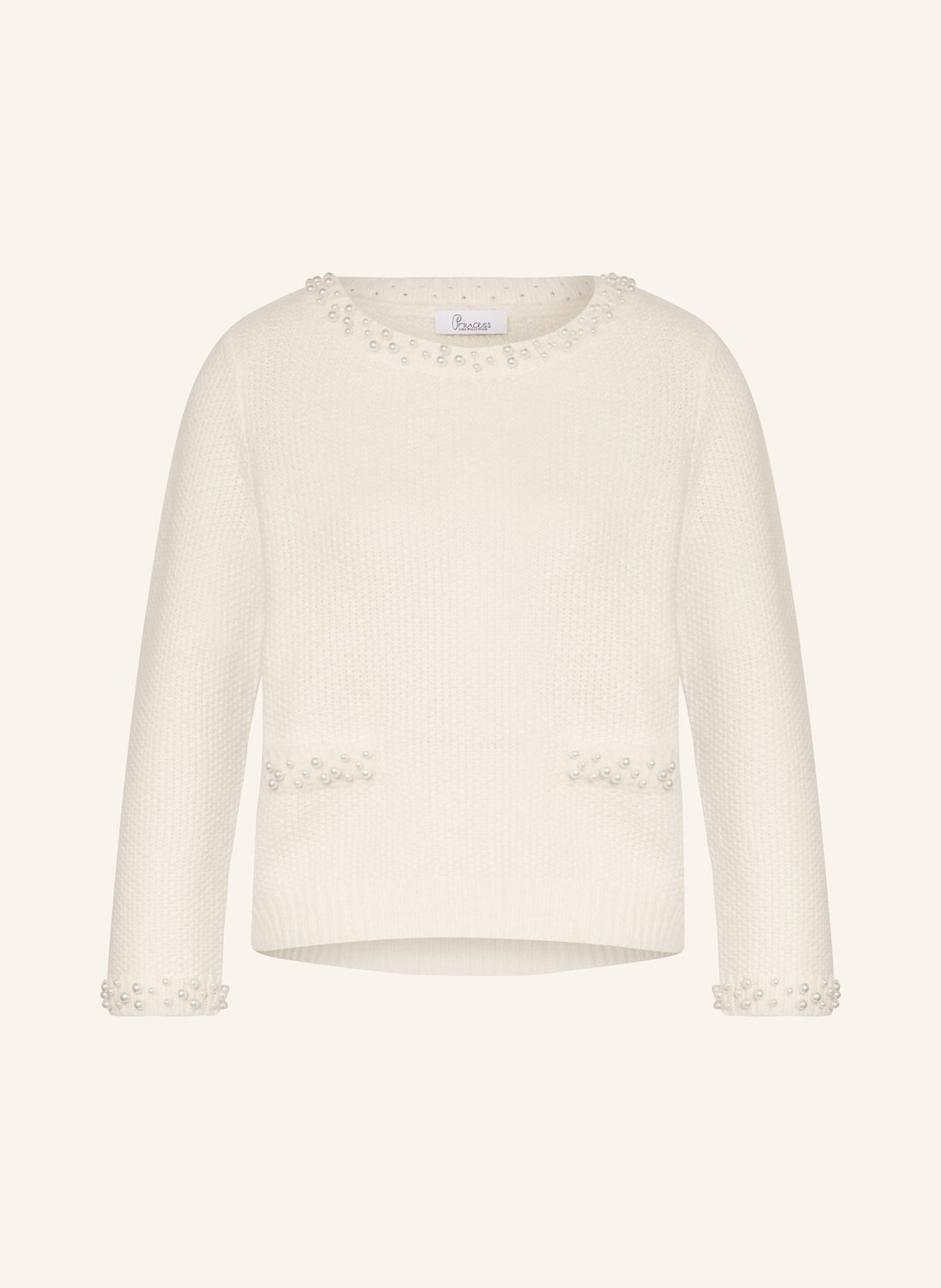 

Свитер с декоративными бусинами Princess GOES HOLLYWOOD, экрю