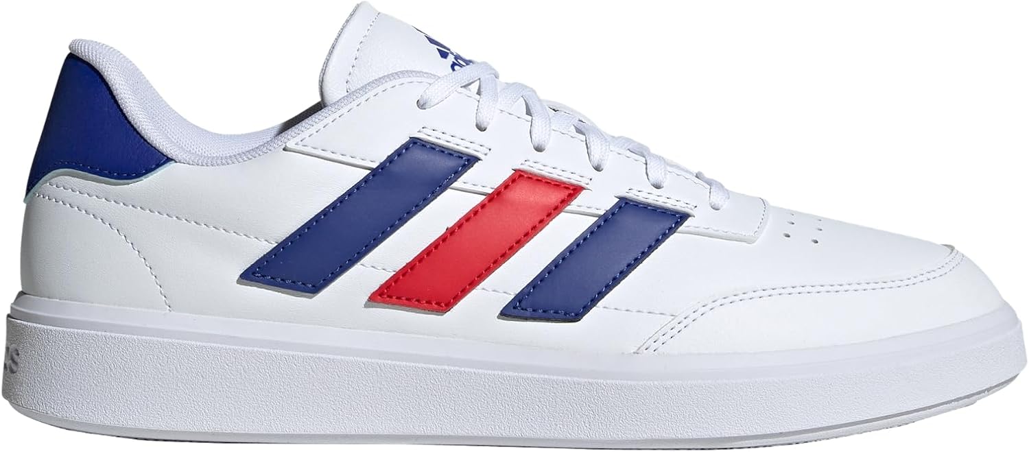 Мужские кроссовки Adidas Courtblock, белый/алый — фото 2