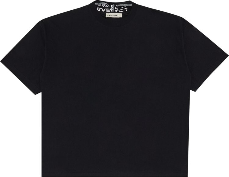 

Футболка Y/Project Evergreen Triple Collar 'Vintage Black', черный
