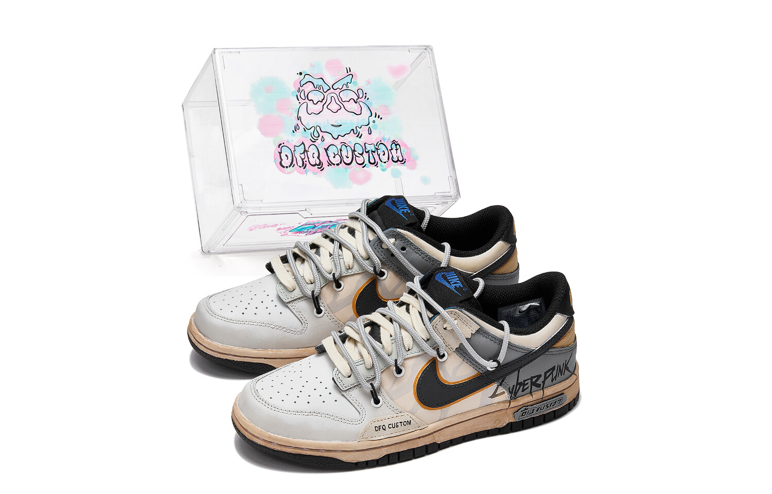 

Кроссовки Nike Dunk Skateboarding Shoes Women's Low-top Black/Brown, черный/коричневый
