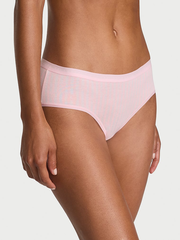 

Трусики-Хипхаггеры из эластичного хлопка Victoria'S Secret, smooth pretty blossom stripes
