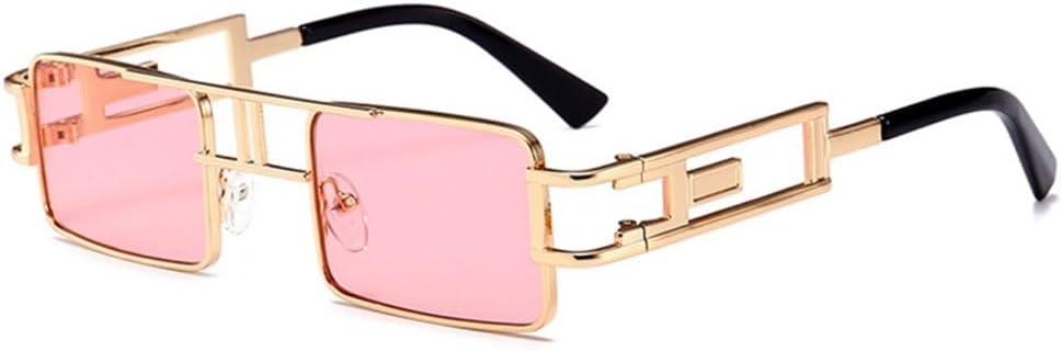 

Солнцезащитные очки MUTYNE в стиле стимпанк для мужчин и женщин, квадратная оправа из сплава, модные ретро-очки для женщин, защита от ультрафиолета UV400, C9 Pink Lens