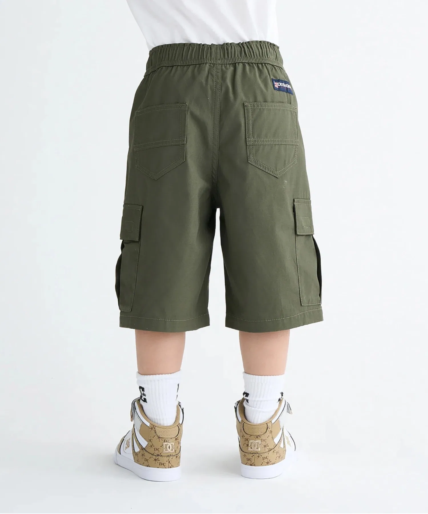 Детские шорты-карго 25 KD WIDE CARGO SHO/DC с эластичным поясом — фото 2
