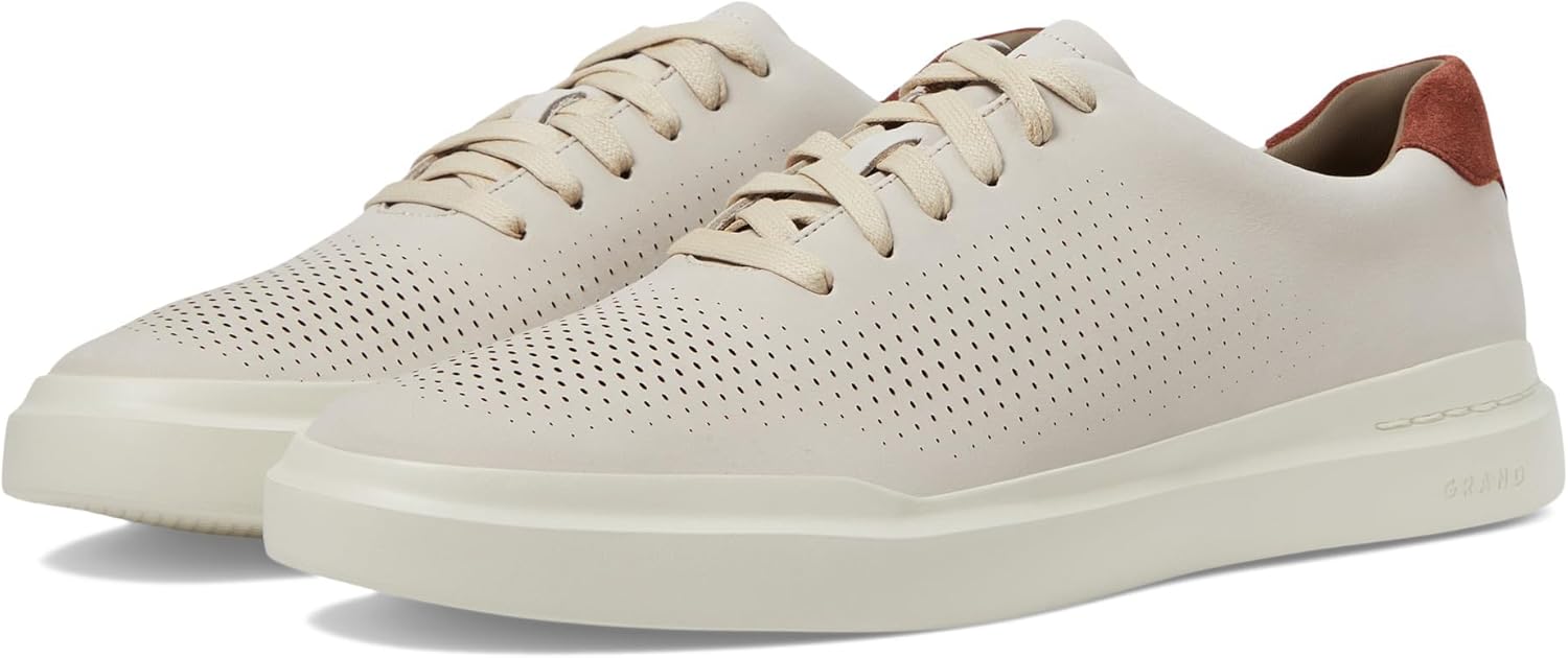 

Мужские кроссовки Cole Haan Grandpro Rally с лазерной резкой, серебристый/слоновая кость