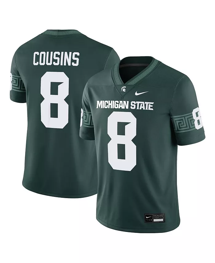 

Мужская футболка Kirk Cousins Green Michigan State Spartans Alumni Game Jersey Nike