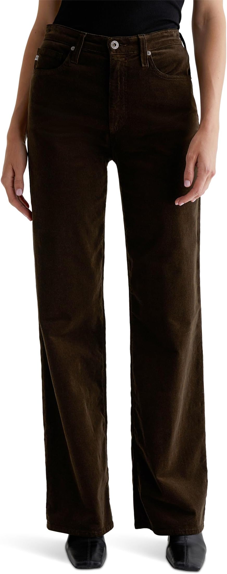 

Джинсы AG Jeans Kora High Rise Wide Leg in Rich Umber, цвет Rich Umber