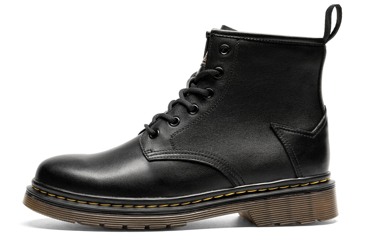 

LEAVELAND Короткие ботинки Мартин 4 см унисекс черные мужские, цвет Black Men's