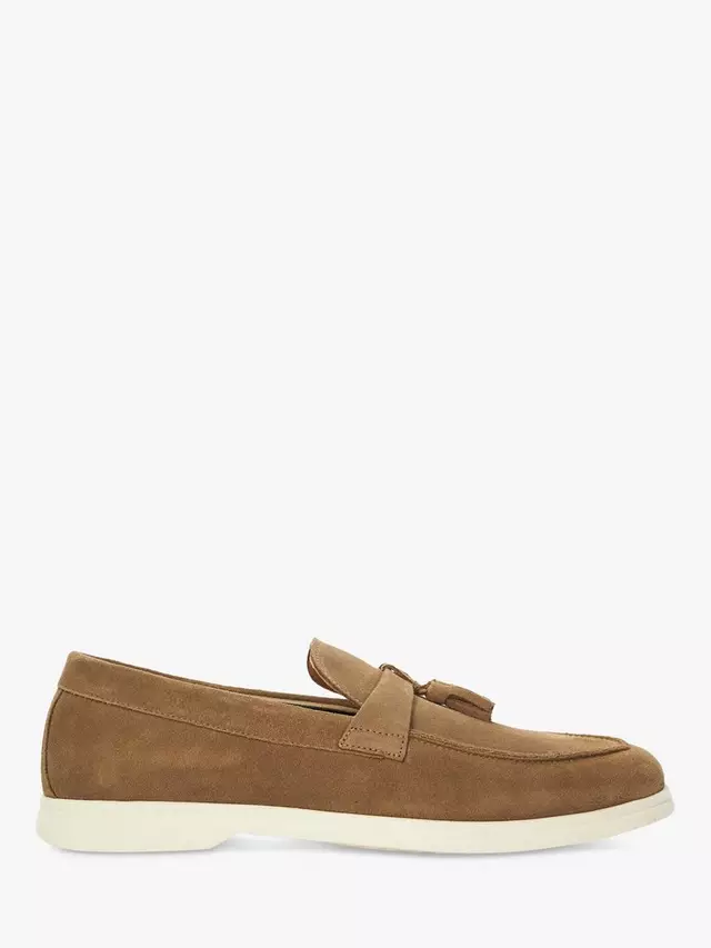 

Лоферы Dune Believes Top Stitch Tassle, цвет taupe