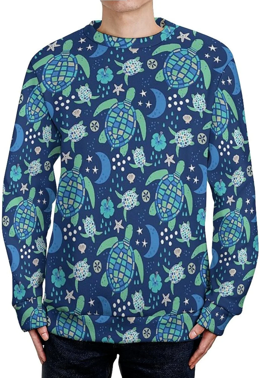 

Мужской свитер с круглым вырезом Flamingos, зимний, мягкий, дышащий TXCUTE