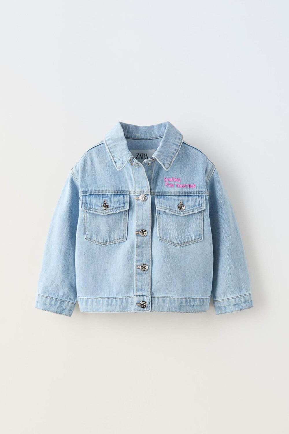 

Джинсовая куртка минни маус disney с граффити ZARA, синий