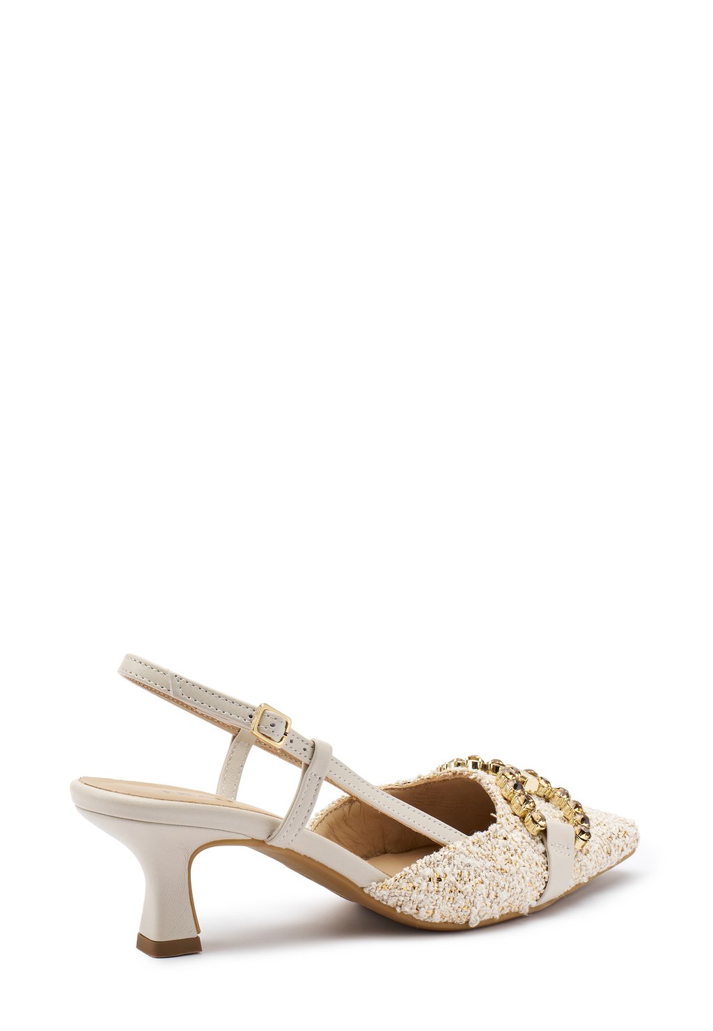 Туфли на каблуке BEJEWELLED BOUCL Frau Shoes, бежевый — фото 4