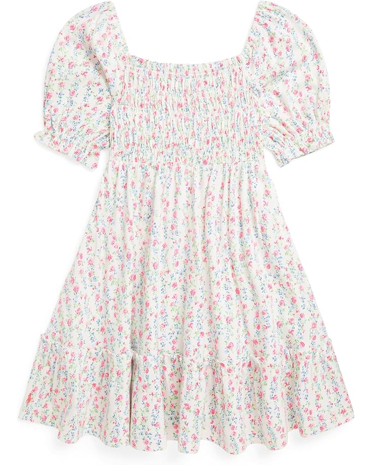 

Платье Polo Ralph Lauren Kids Floral Smocked Cotton Jersey Dress, цвет Meadow Floral