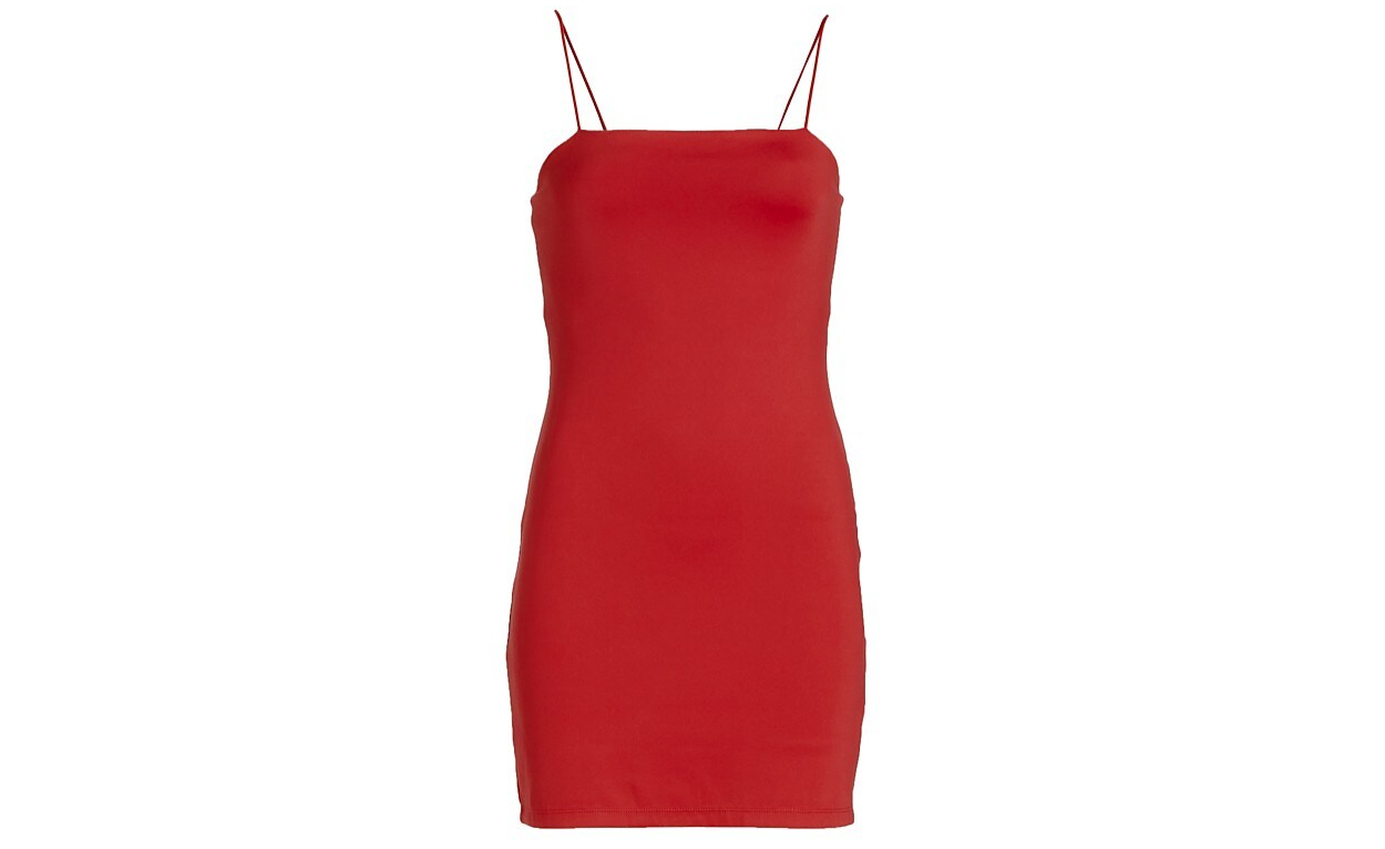 

Alice + olivia Мини-платье Nelle на тонких бретельках, красный