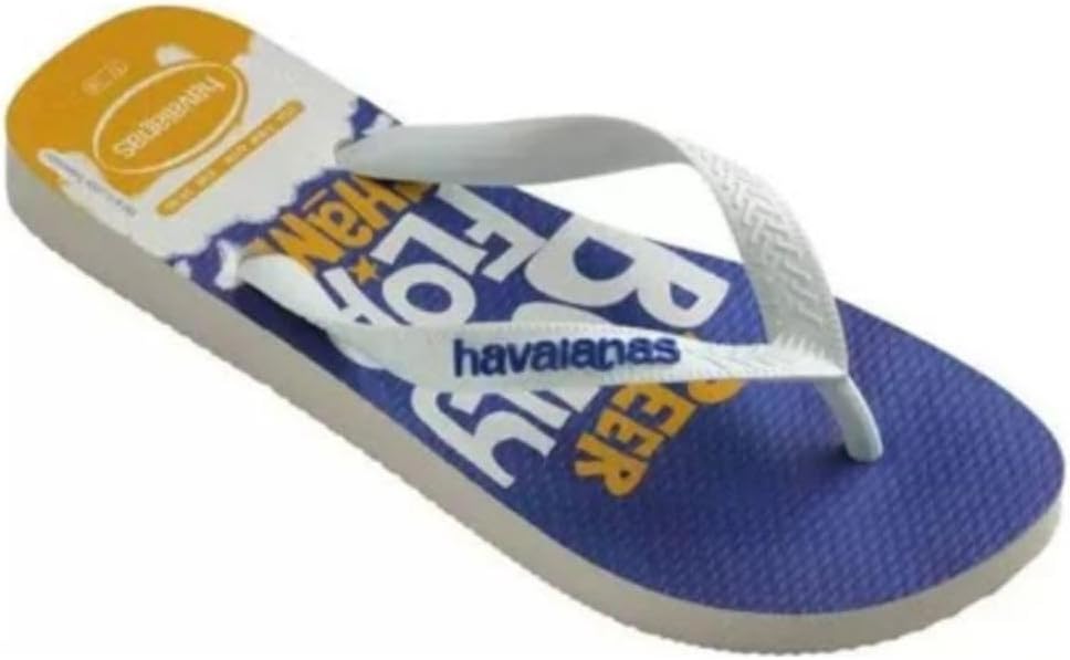 Мужские шлепанцы Havaianas, размер США: 7, белый/синий/синий — фото 3