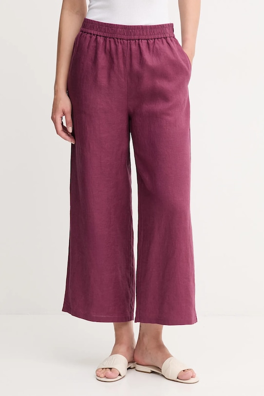 

Льняные брюки United Colors Of Benetton, фиолетовый