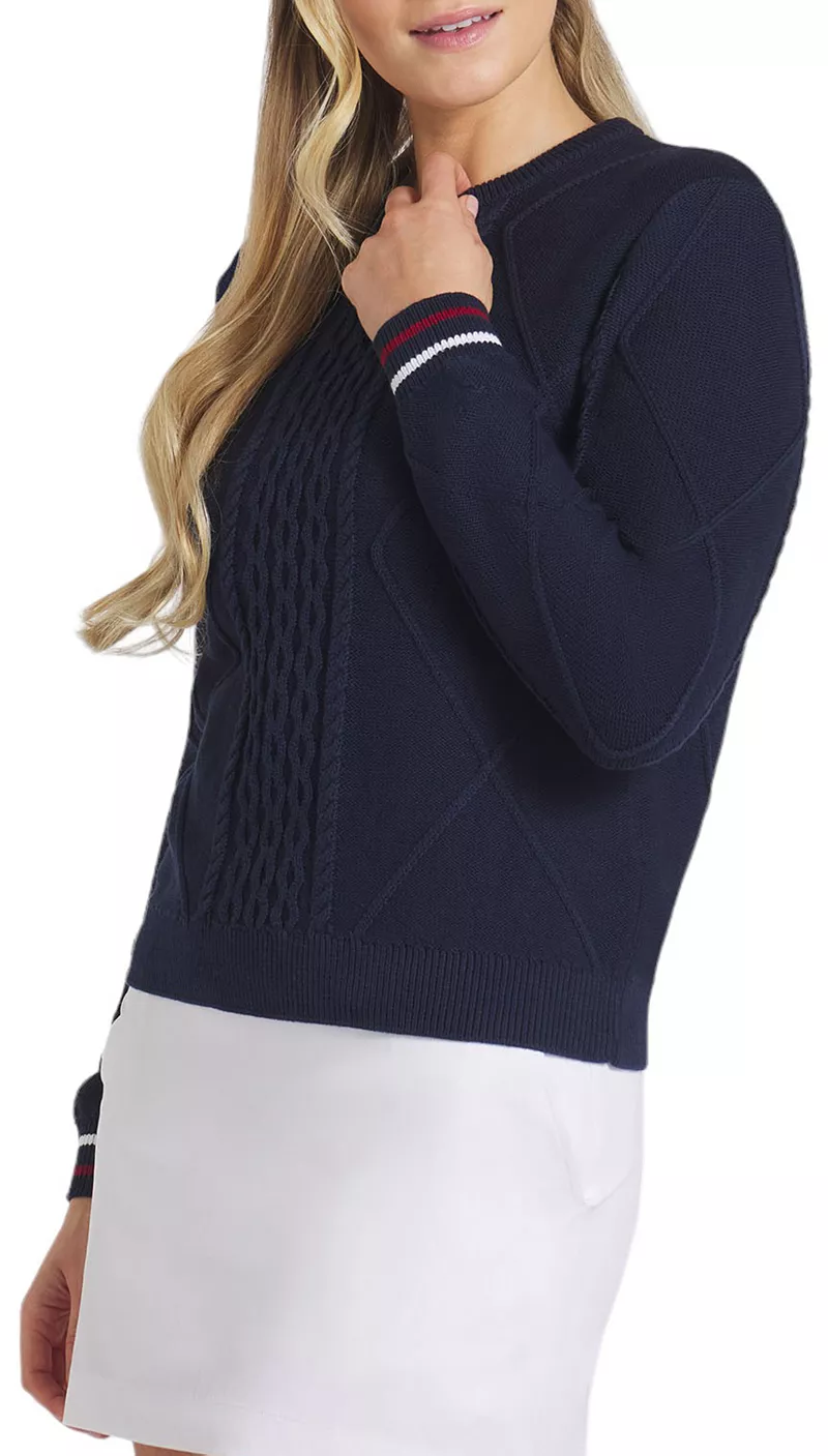 

Женский вязаный свитер для гольфа Puma Kate, цвет Deep Navy