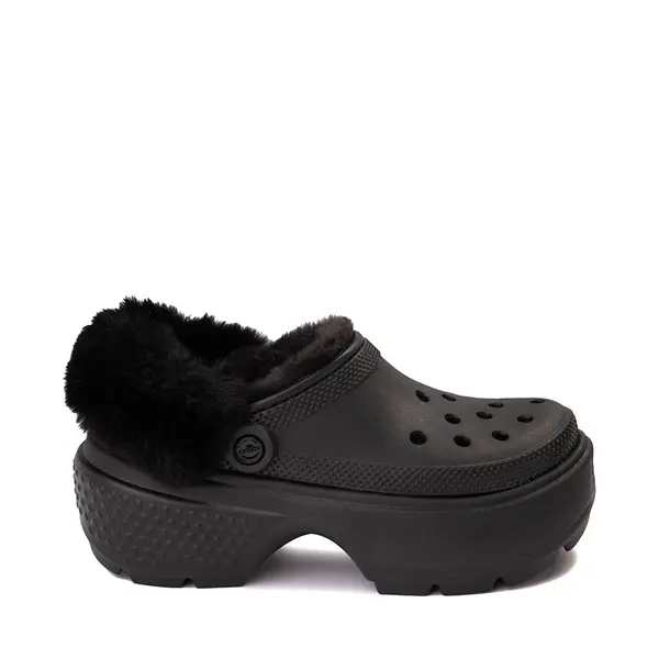 

Сабо на платформе с подкладкой Crocs Stomp, черный