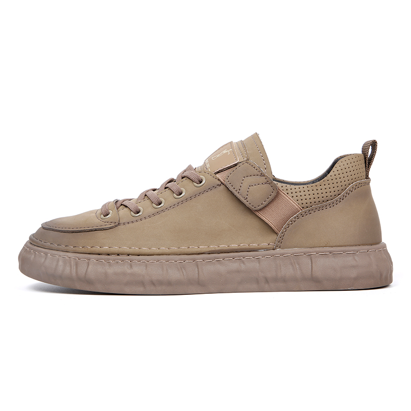 

Мужские скейтерские кроссовки Skateboard Shoes низкие топ Khaki Wit, серые