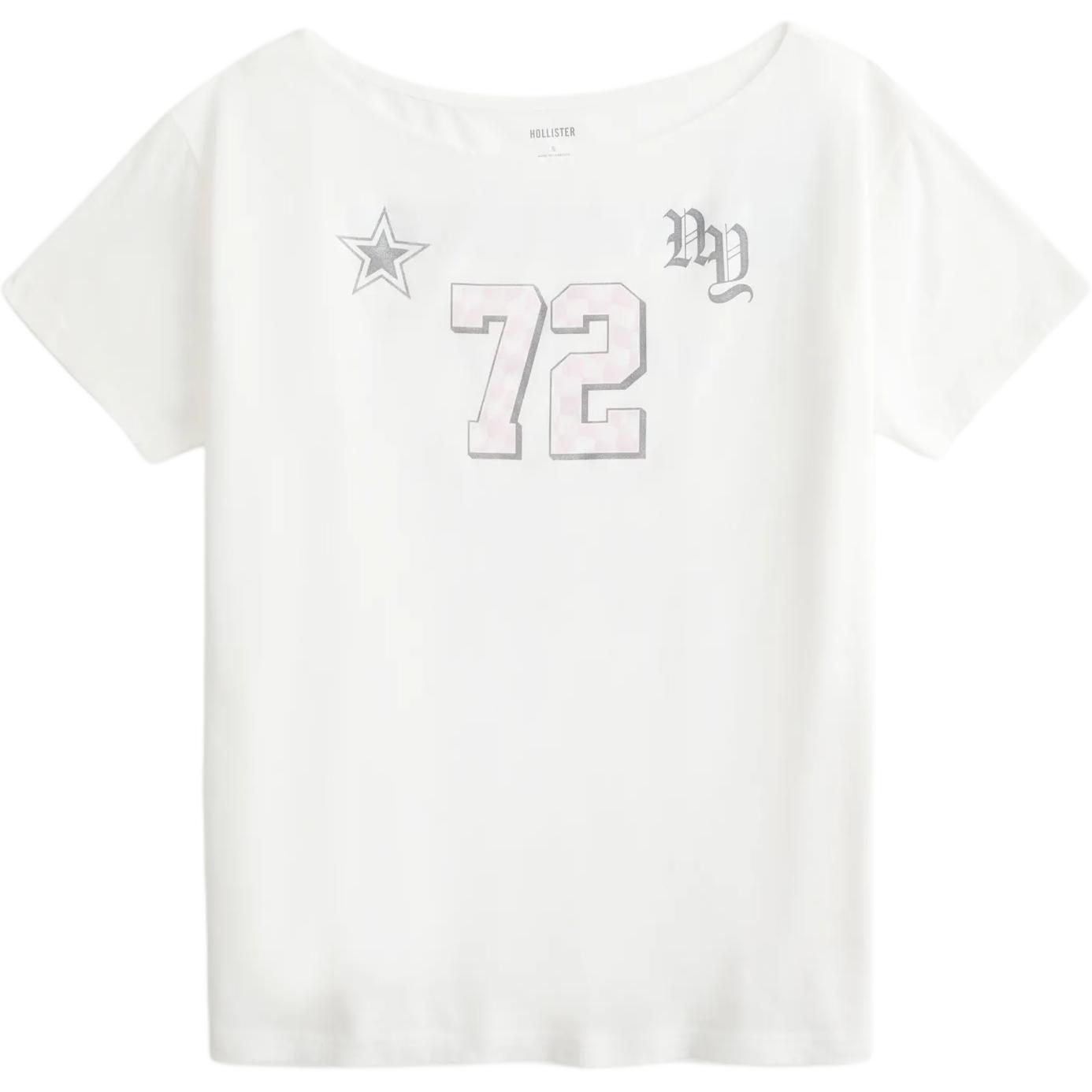 

Hollister Футболка женская белая, Белый, Hollister Футболка женская белая