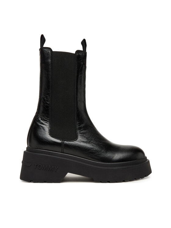 Классические ботильоны Tjw Chunky Shiny EN0EN02888 Tommy Jeans, чёрный