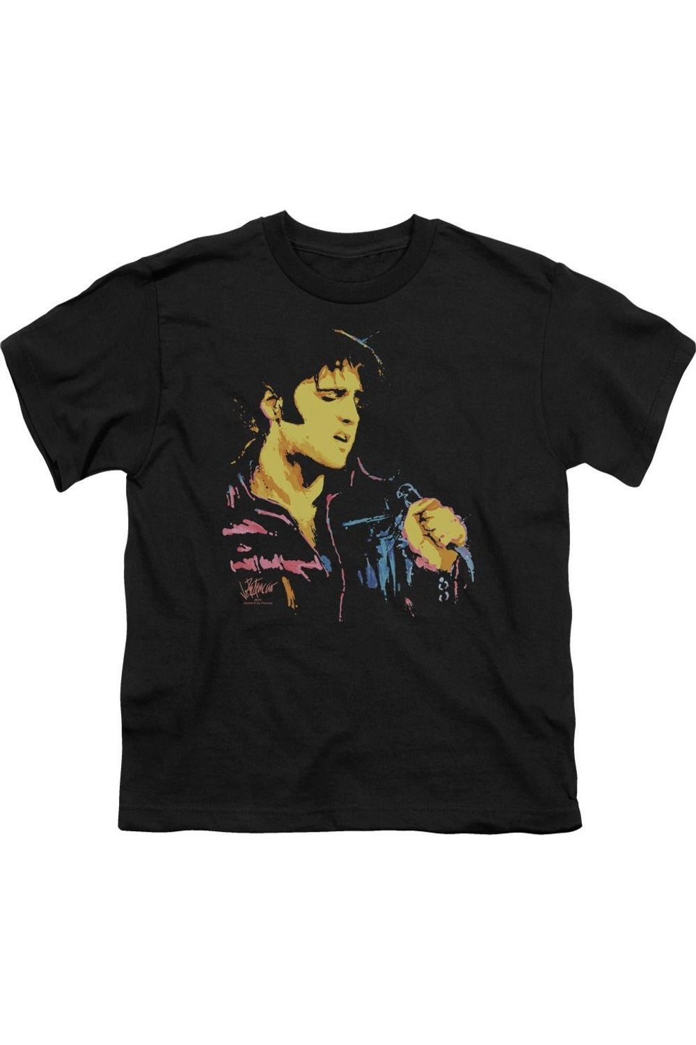 

Футболка с Элвисом Пресли и неоновым принтом, детская, с коротким рукавом Gildan