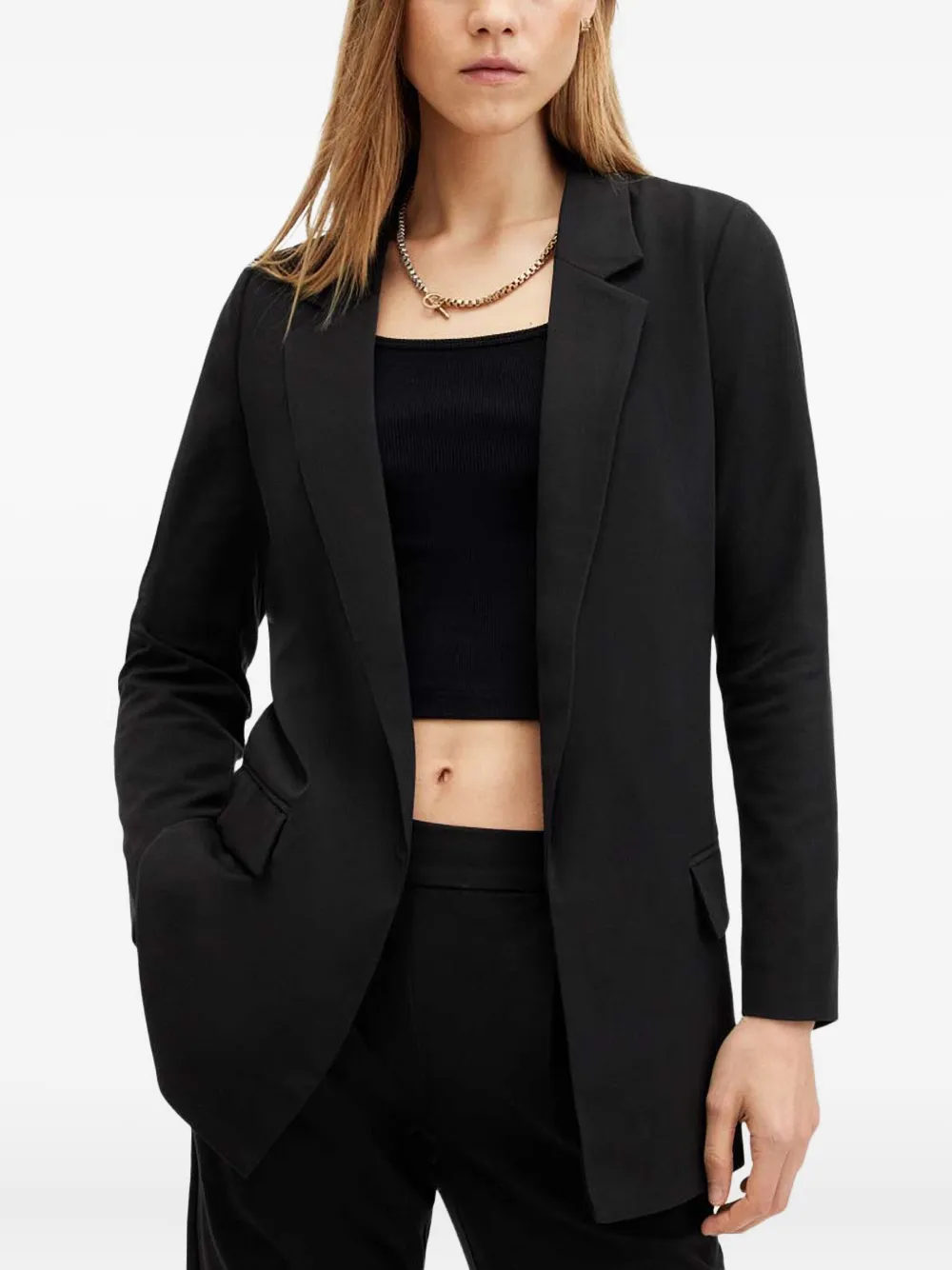

Жакет без застежки AllSaints, черный
