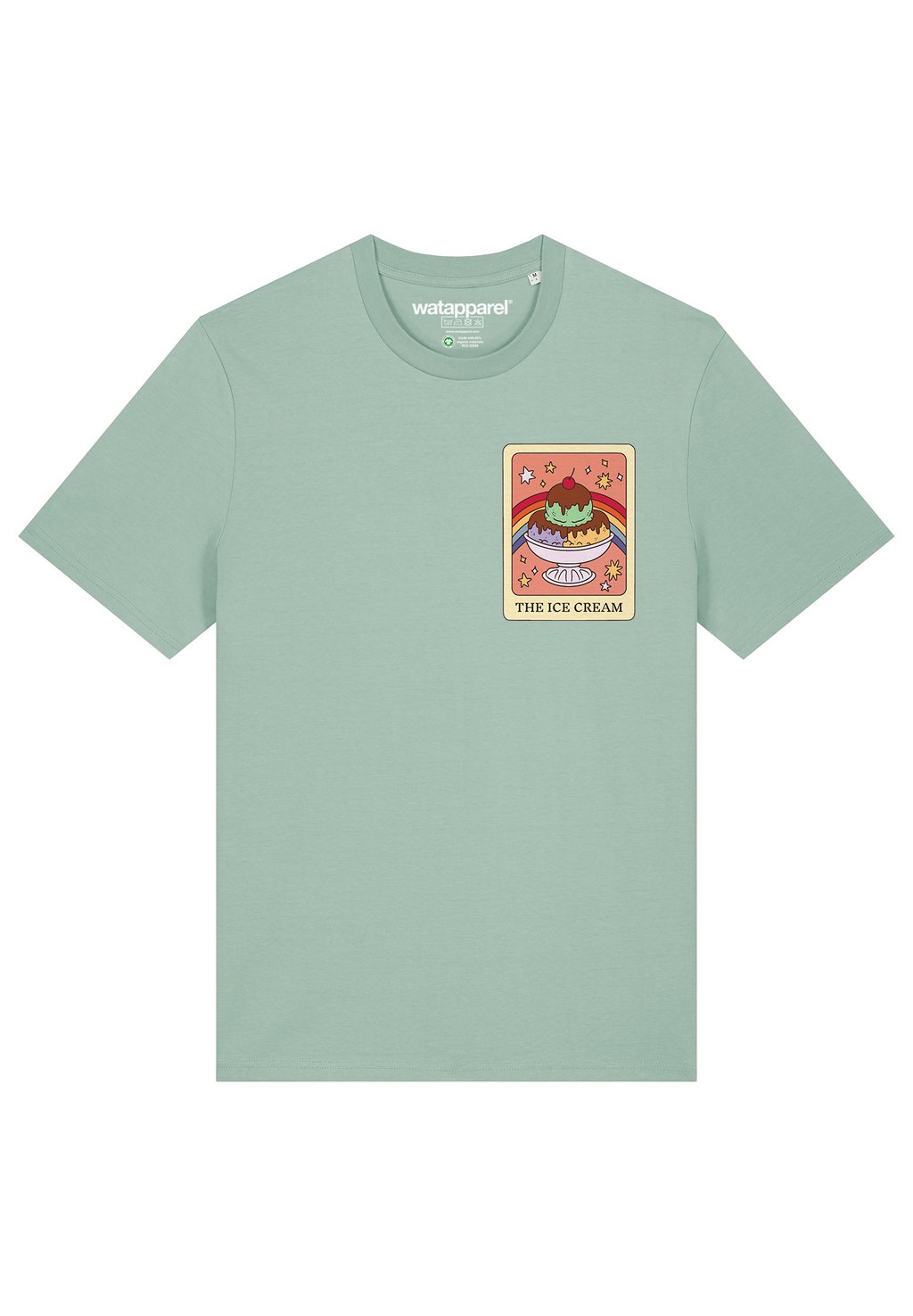 

Футболка с принтом ICE CREAM watapparel, бирюзовый