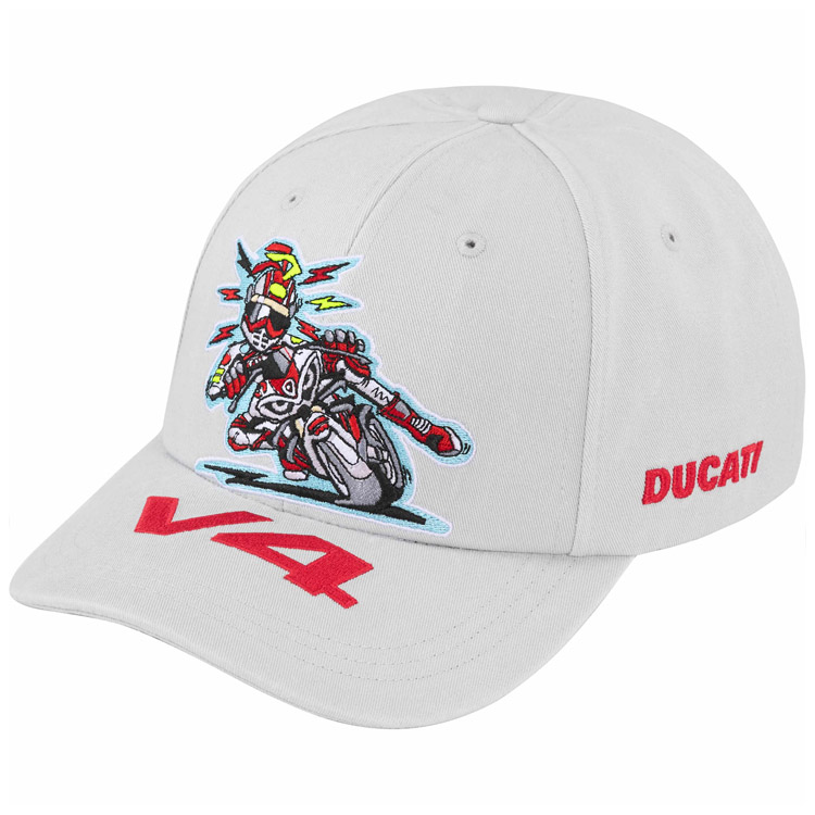 

SS24 Неделя 16 /DUCATI Шестипанельная кепка Хлопковая бейсболка Унисекс Парный стиль Серый Supreme