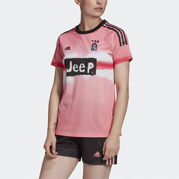 Футболка Adidas x Human Race Crossover AU Player Edition 20-21 Season Juventus Jersey Pink, розовый — фото 3