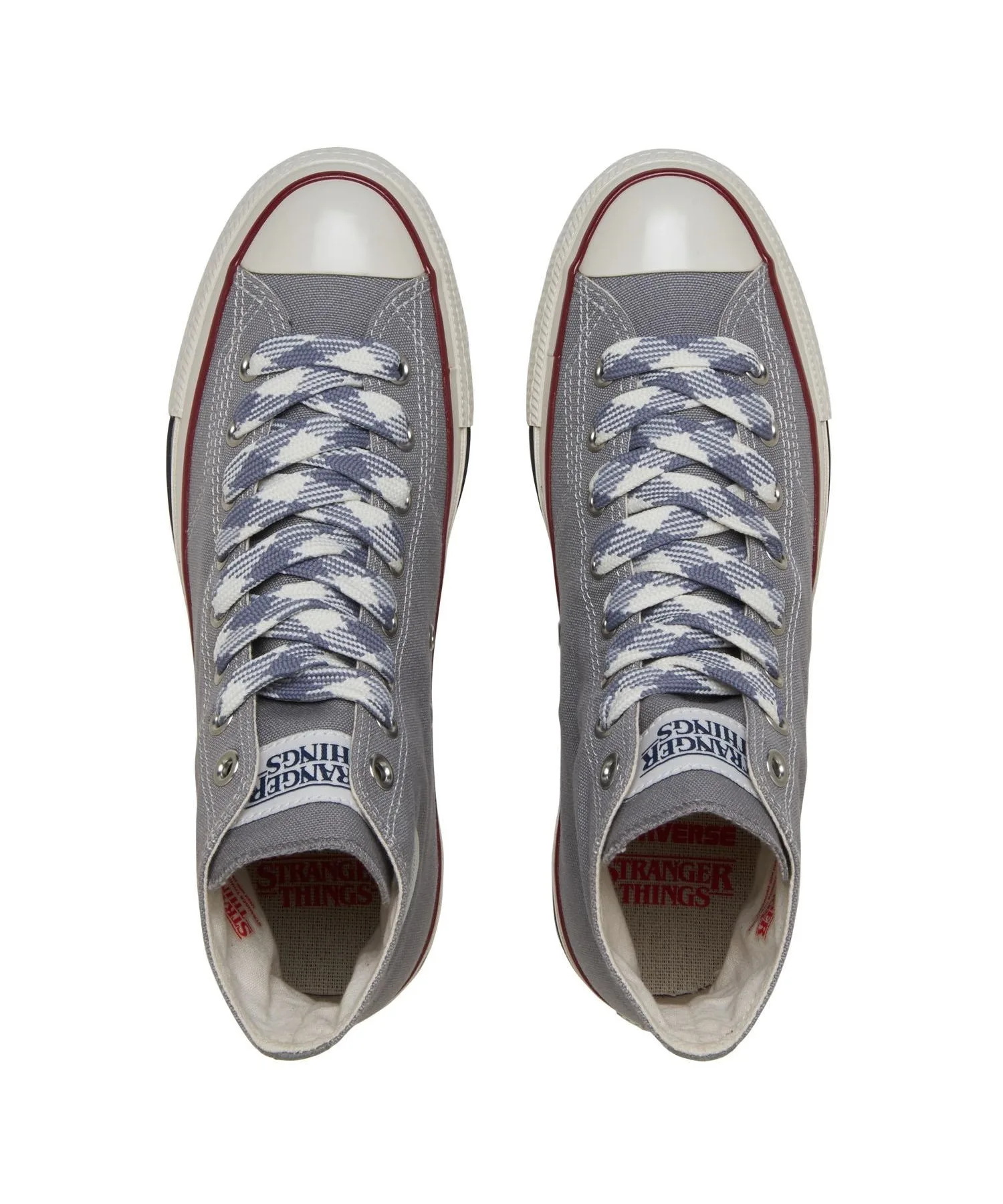 Унисекс кеды из хлопка CONVERSE ALL STAR AGED 87 CL HI STRANGER THINGS серые — фото 4